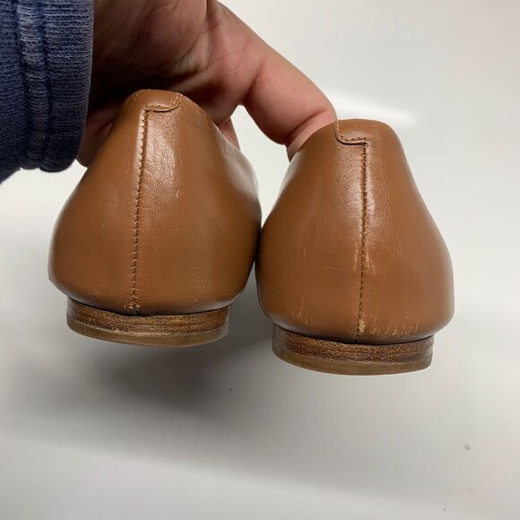 Tory Burch Nutria Gold Raleigh Ballet Flats Womens Size 7M - Picture 6 of 12